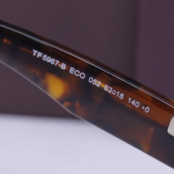 Tom Ford FT5967-B 052 Geometric Eyeglasses 53mm – Havana/Blue Light Block - Picture 8 of 9